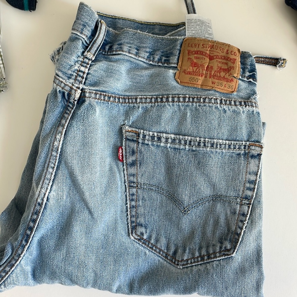 Pair of Levi 550 Relaxed Fit Jeans - W34 L36